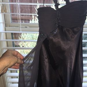 Stunning banquet dress with interesting straps